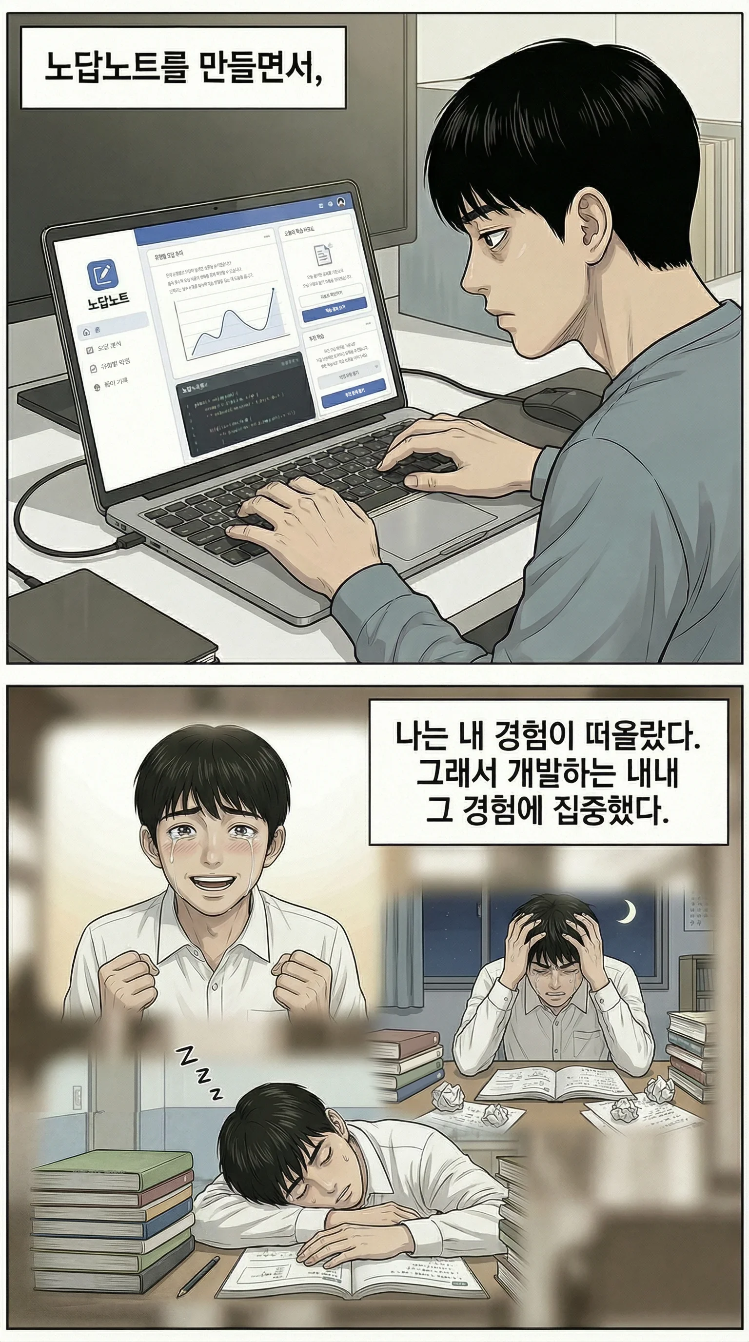 노답노트를 만들면서 내 경험을 떠올림